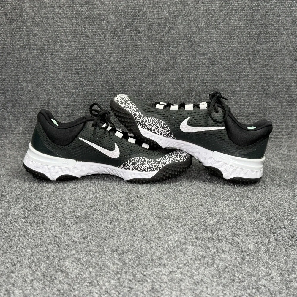 Nike Alpha Huarache Elite 4 Turf Softball Shoes Women 9.5 Black Athletic Sneaker